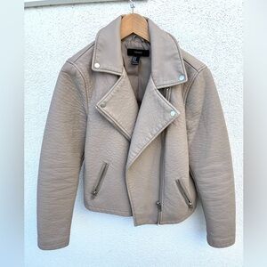 Forever 21 Faux Leather Moto Jacket | Size M